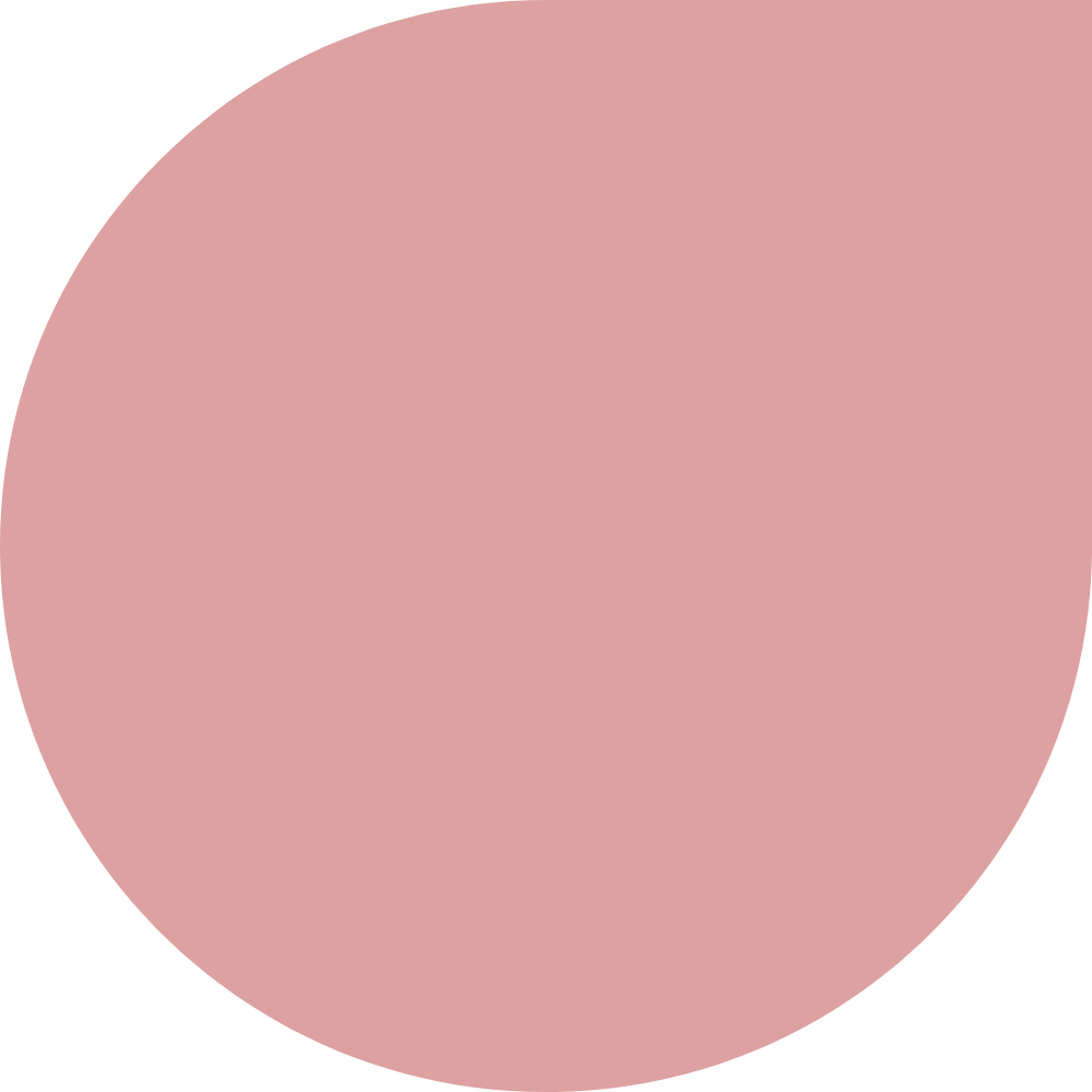 Pink circle with right angle corner on top right